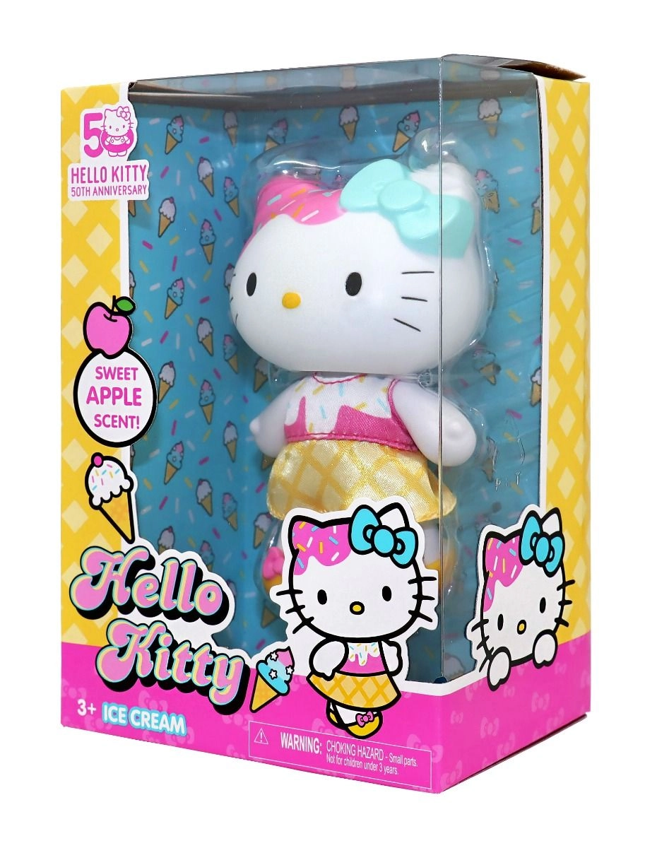 Hello Kitty Ice Cream Doll - 4-Inch Sweet Apple Scent Ages 3+