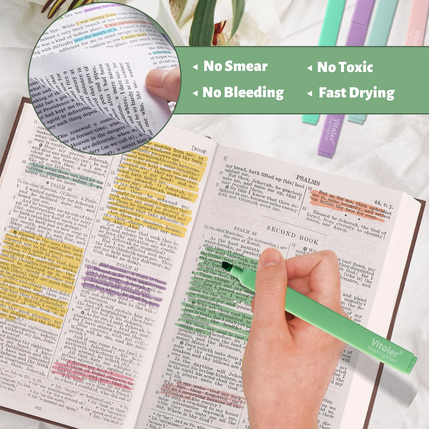 Bible Highlighters - Pastel Chisel