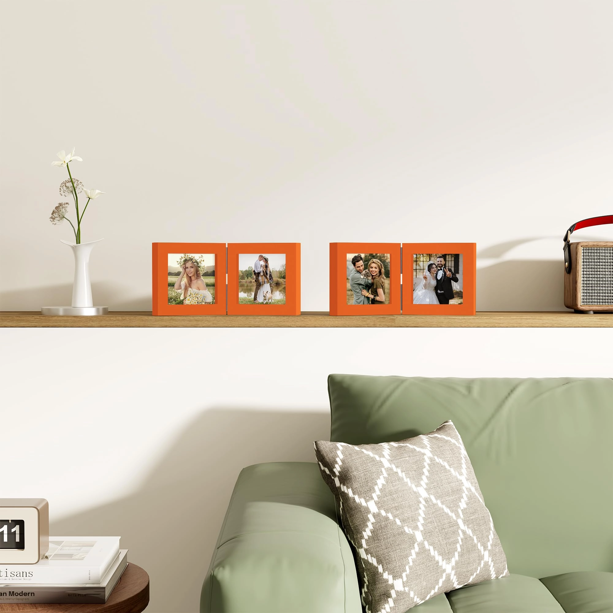 Double Picture Frame - 4x4 2.0 Count