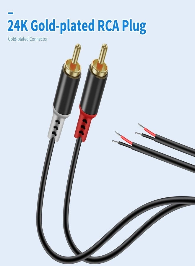 RCA to Speaker Wire Adapter - 6.6ft