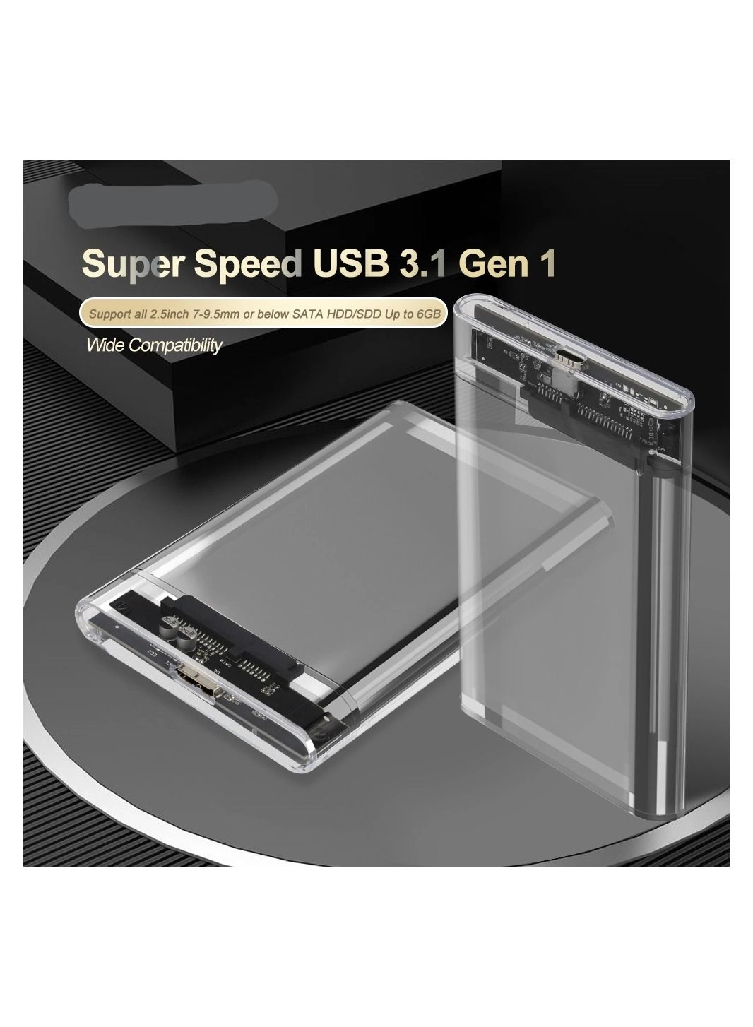 Transparent HDD Case