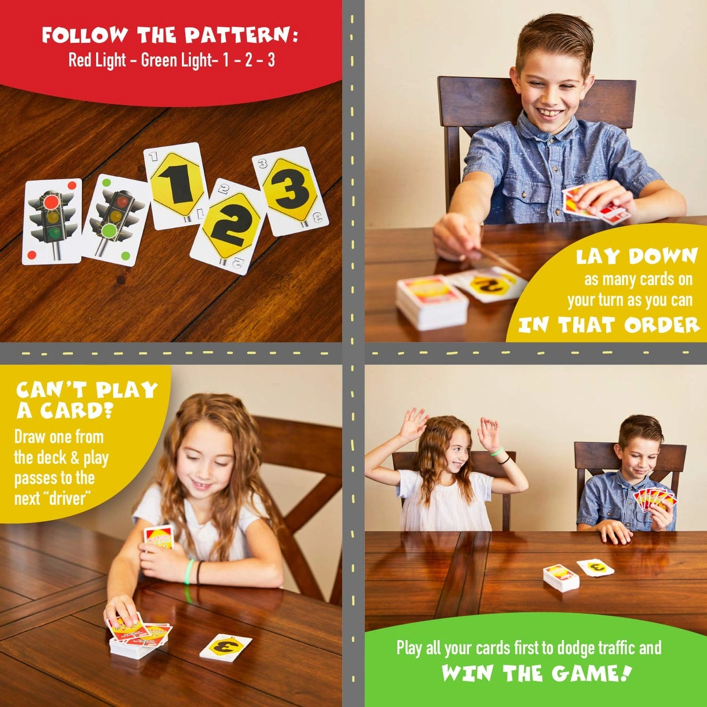 Red Light, Green Light, 1-2-3 - Card Game