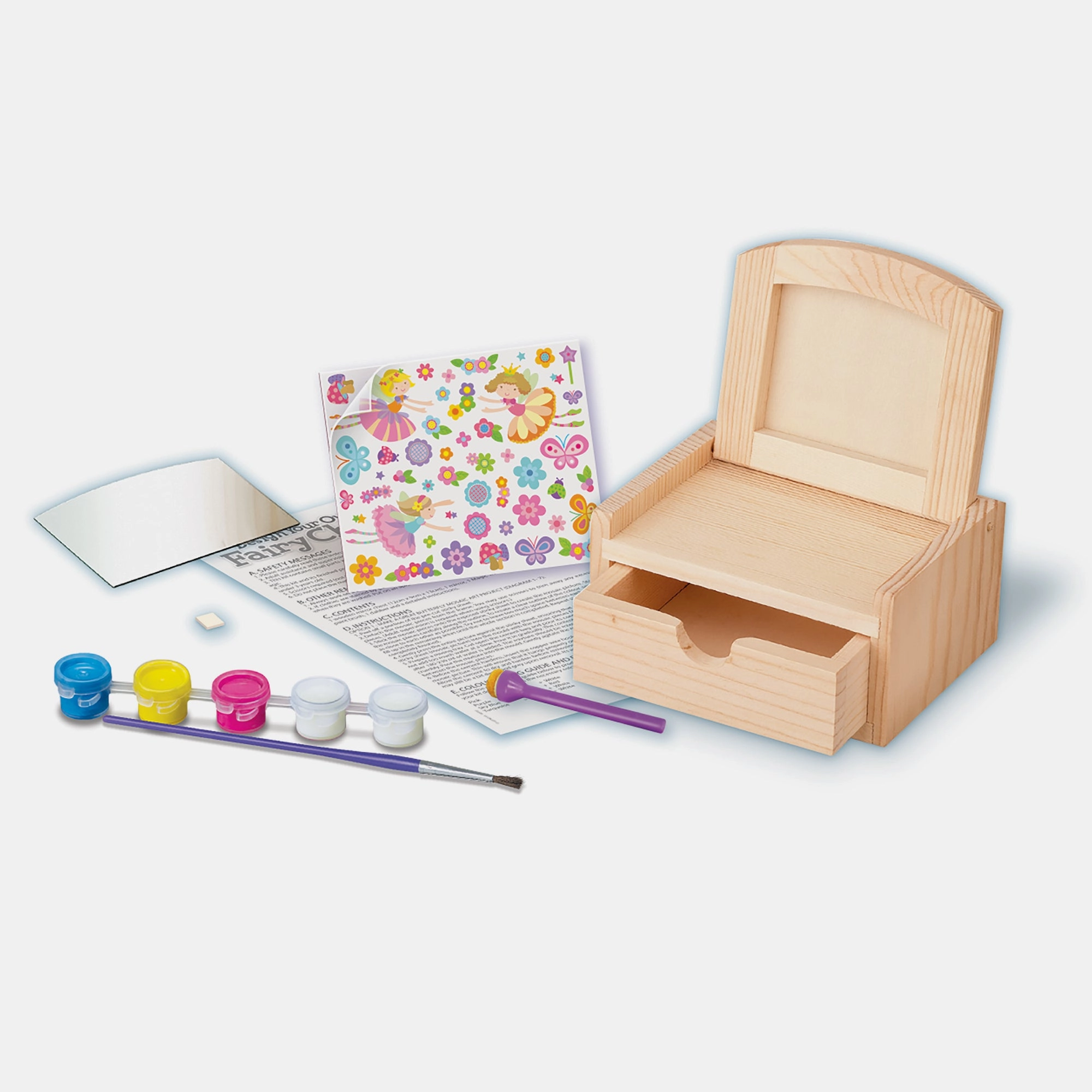 Paint Your Own Fairy Mirror Chest - 3+ years