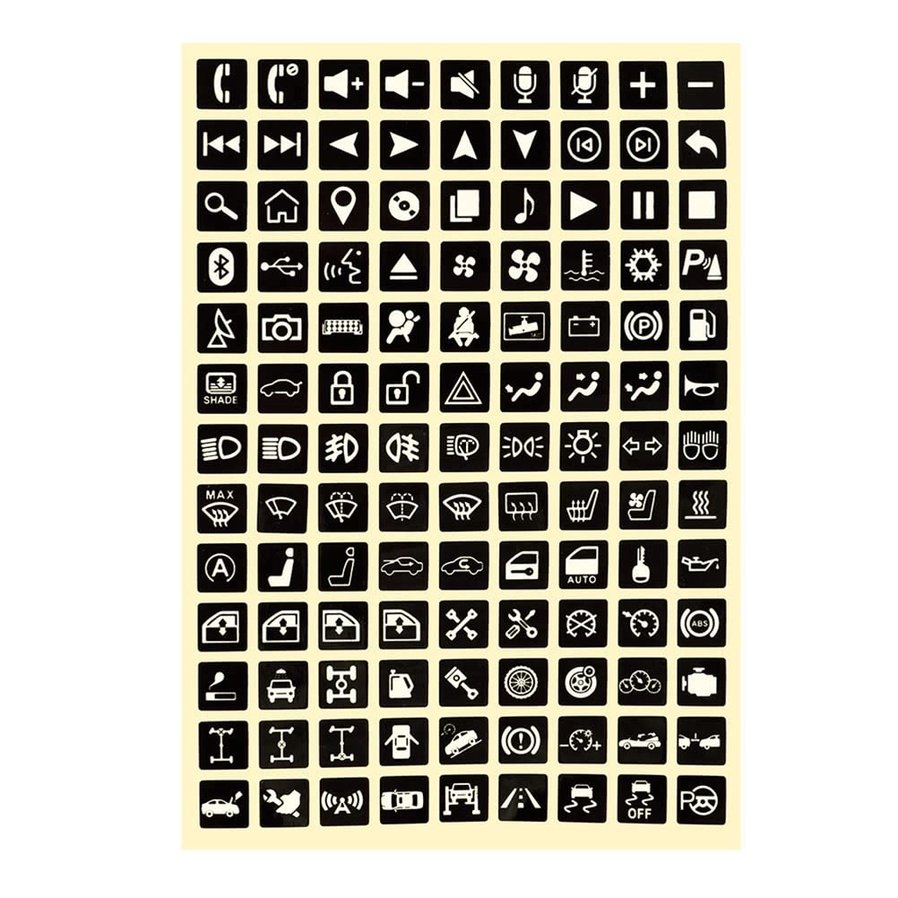 KIMISS Multifunction Button Stickers - Glow in the Dark PET