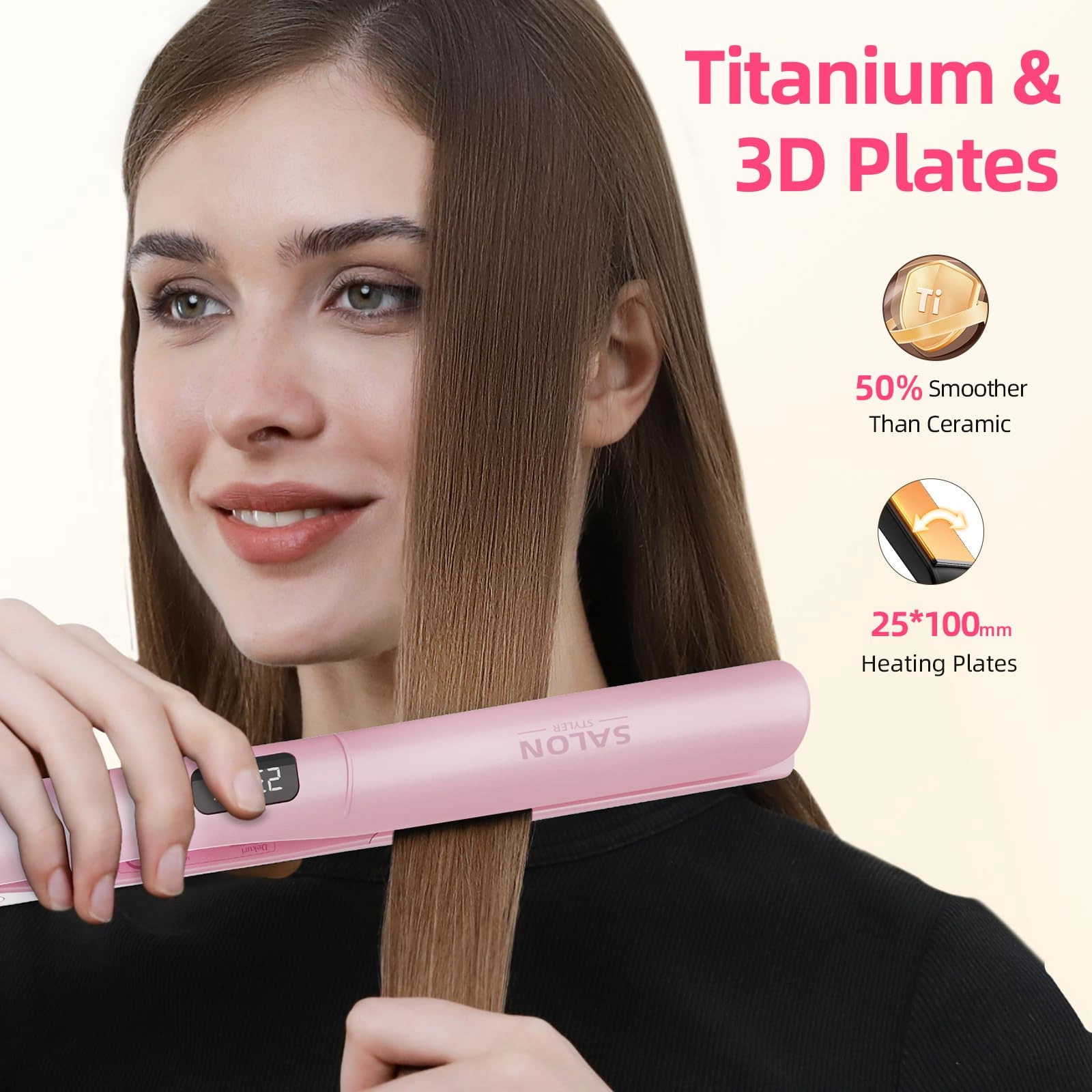 2 in 1 Hair Straightener and Curler