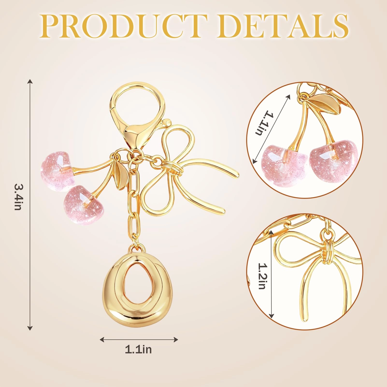 Initial P Keychain - Letter