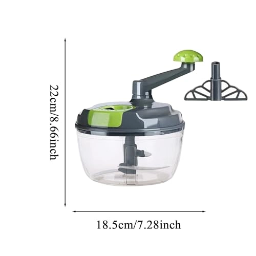 Manual Food Chopper - Gray ABS