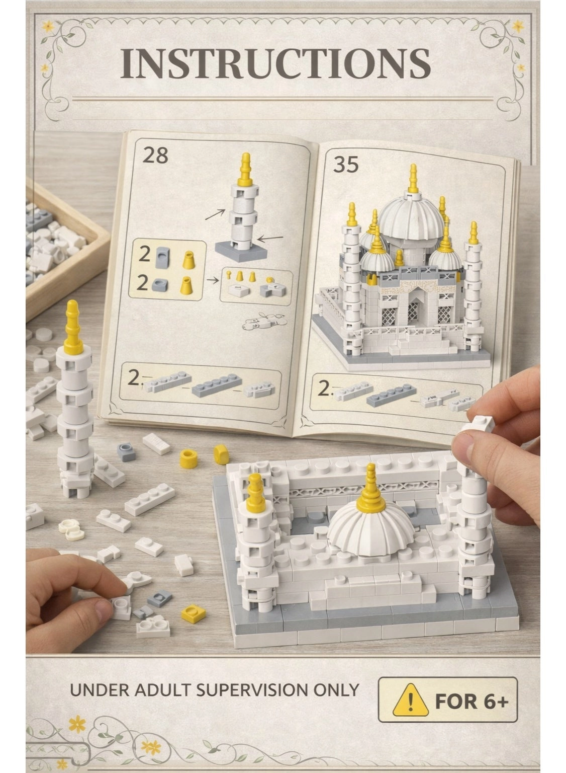 Mini Brick Monument Building Set - 401 pcs