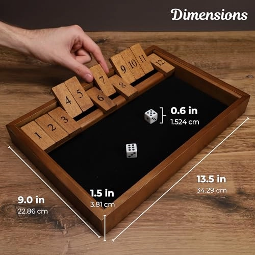 Shut The Box - Walnut Stain