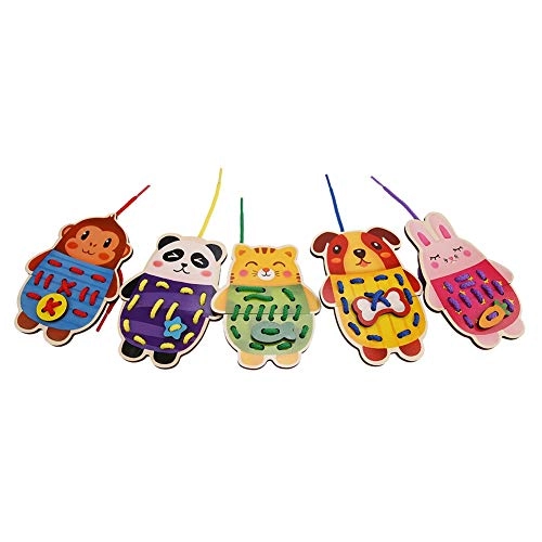 Animal Threading Board - 5 pieces