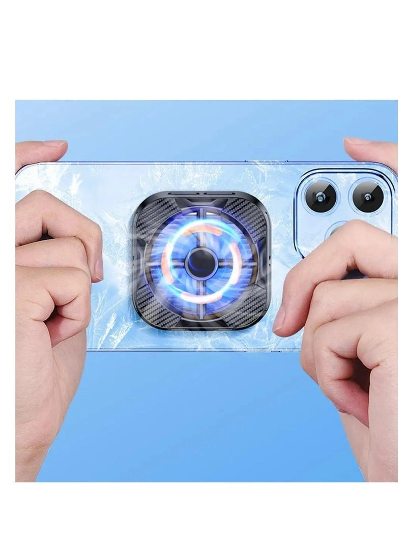 X79 Mobile Phone Cooling Fan - RGB Lights Adjustable Clip