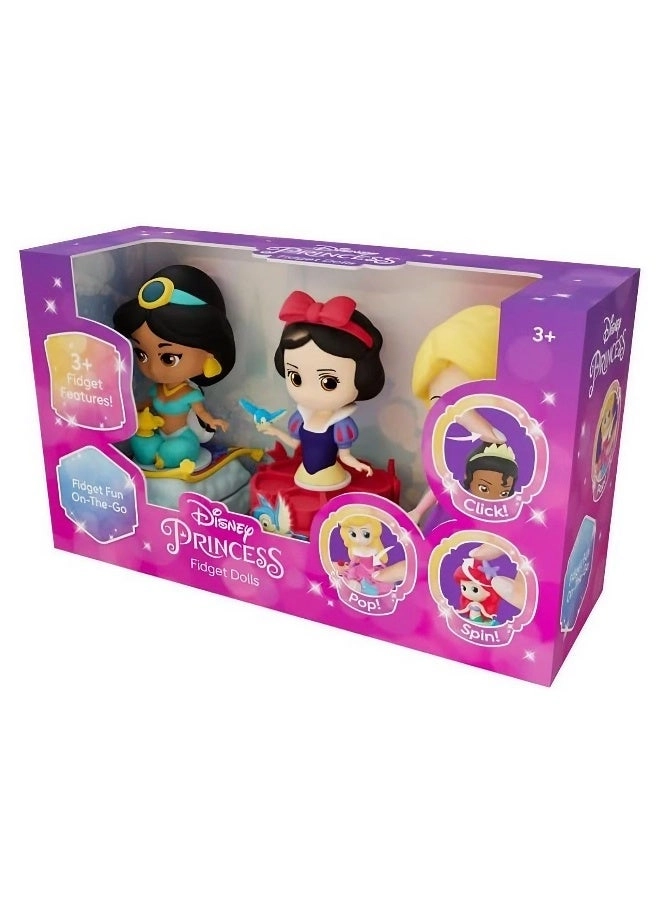Disney Jasmine Fidget Doll + Snow White Fidget Doll + Rapunzel Fidget Doll Ages 3+
