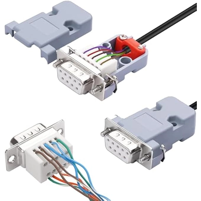 DB9 9PIN SCREW TYPE SERIAL TO TERMINAL FEMALE CONNECTOR ADAPTER