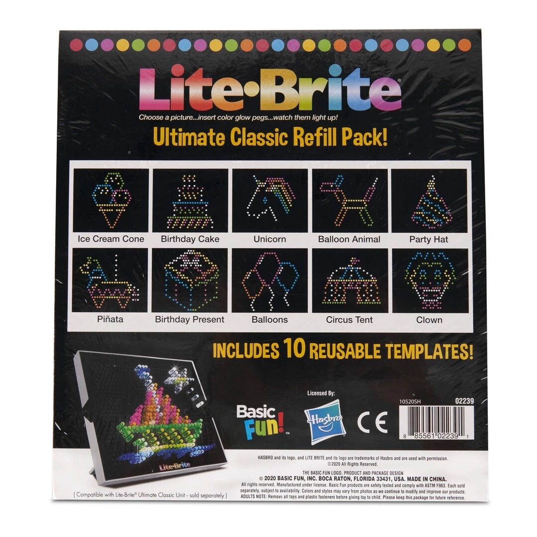 Lite Brite Ultimate Classic Refill Pack - Celebration Theme 10
