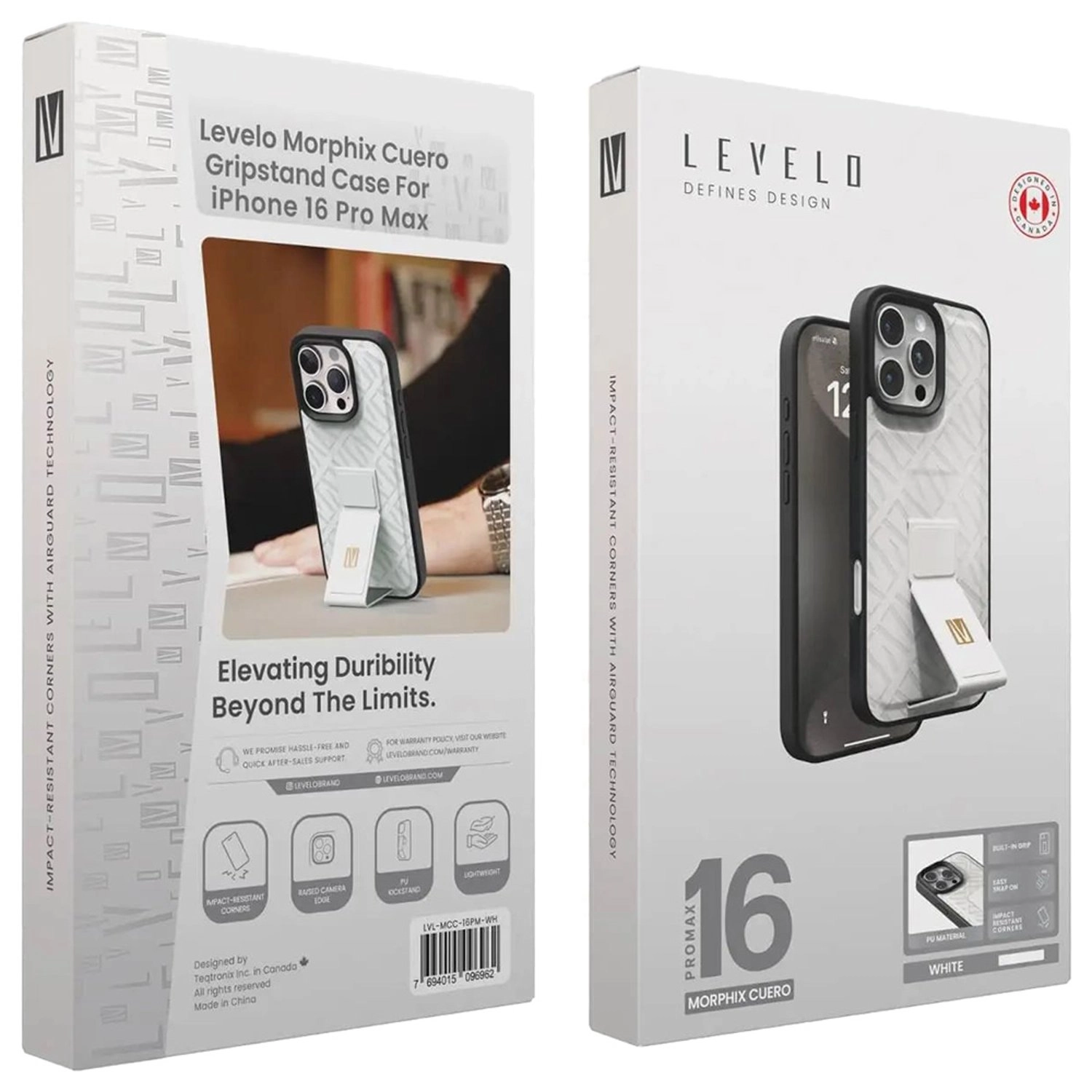 Morphix Cuero Gripstand Case for iPhone 16 Pro Max