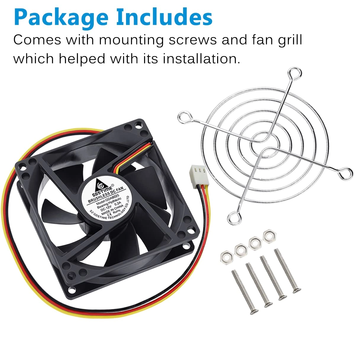 Brushless Cooling Fan - 80mm