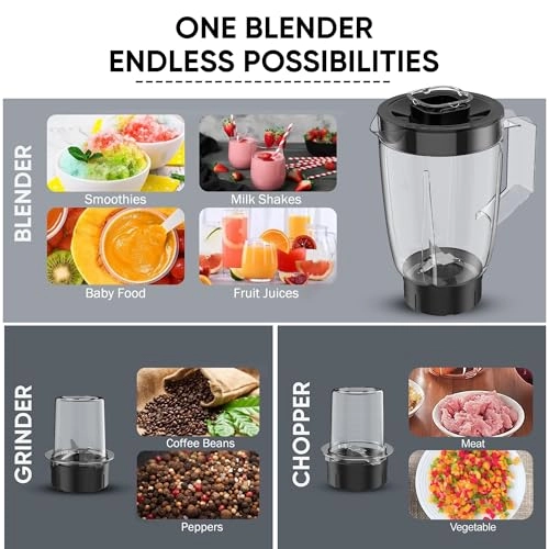 NB2900NA1 - 3-in-1 (Jar, Coffee Grinder, Meat Mincer) 2 Speeds Stainless Blades