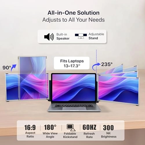 Dual Laptop Screen Extender - 00850027148533 15.6 Inches 1920 x 1080 Pixels