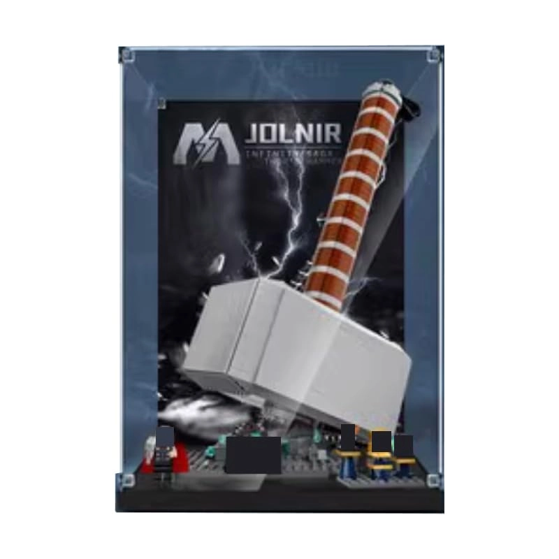 Clear Acrylic Display Case for Lego 76209 - 13.77x13.77x21.65in. Acrylic