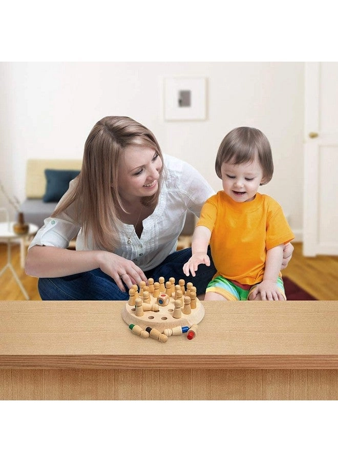 Wooden Memory Match Stick Chess Board - 3+
