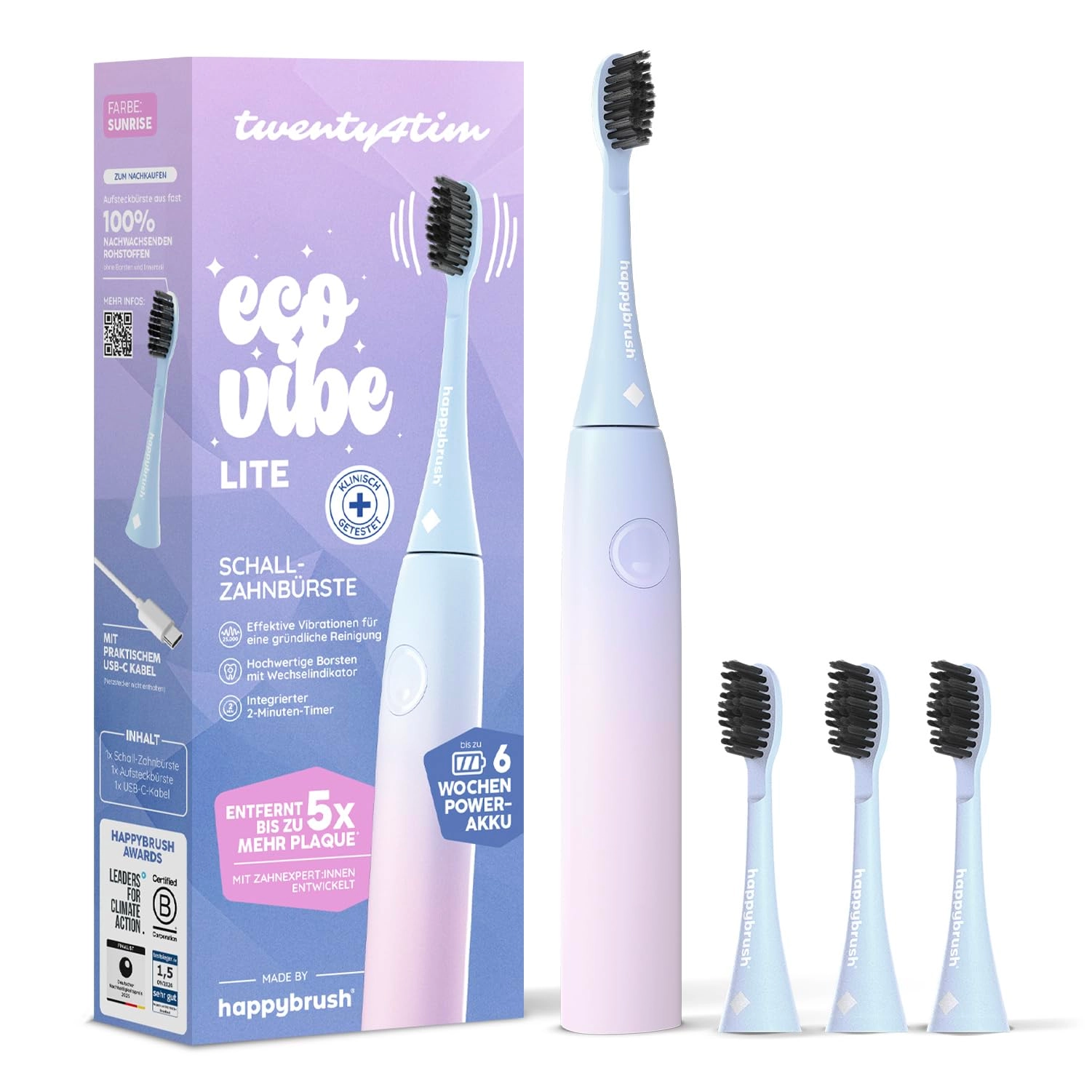 happybrush Eco Vibe Lite - Sonic 6 Weeks Starter Set