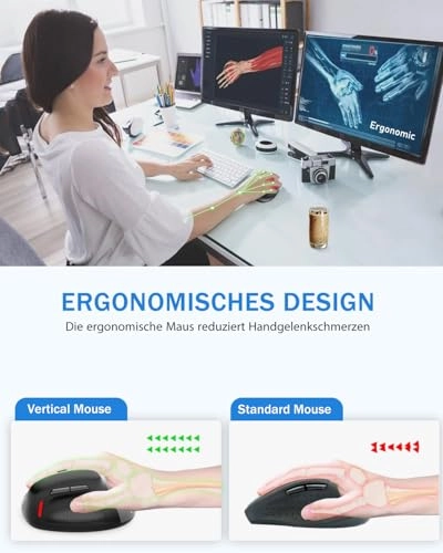 X-54 Ergonomic Gaming Mouse - 2.4Ghz Bluetooth 5.1 USB