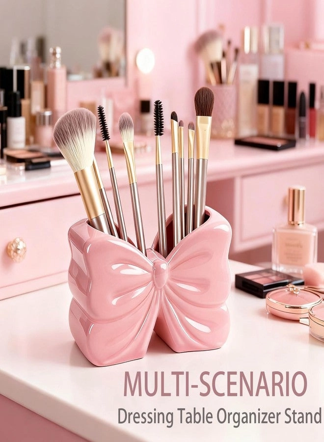 Bow Toothbrush Holder - 2-Slot Pink