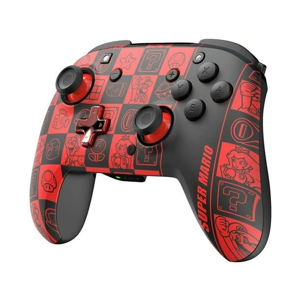 Nintendo Switch Sheikah Shoot Rematch Glow Wired Controller Black/Blue