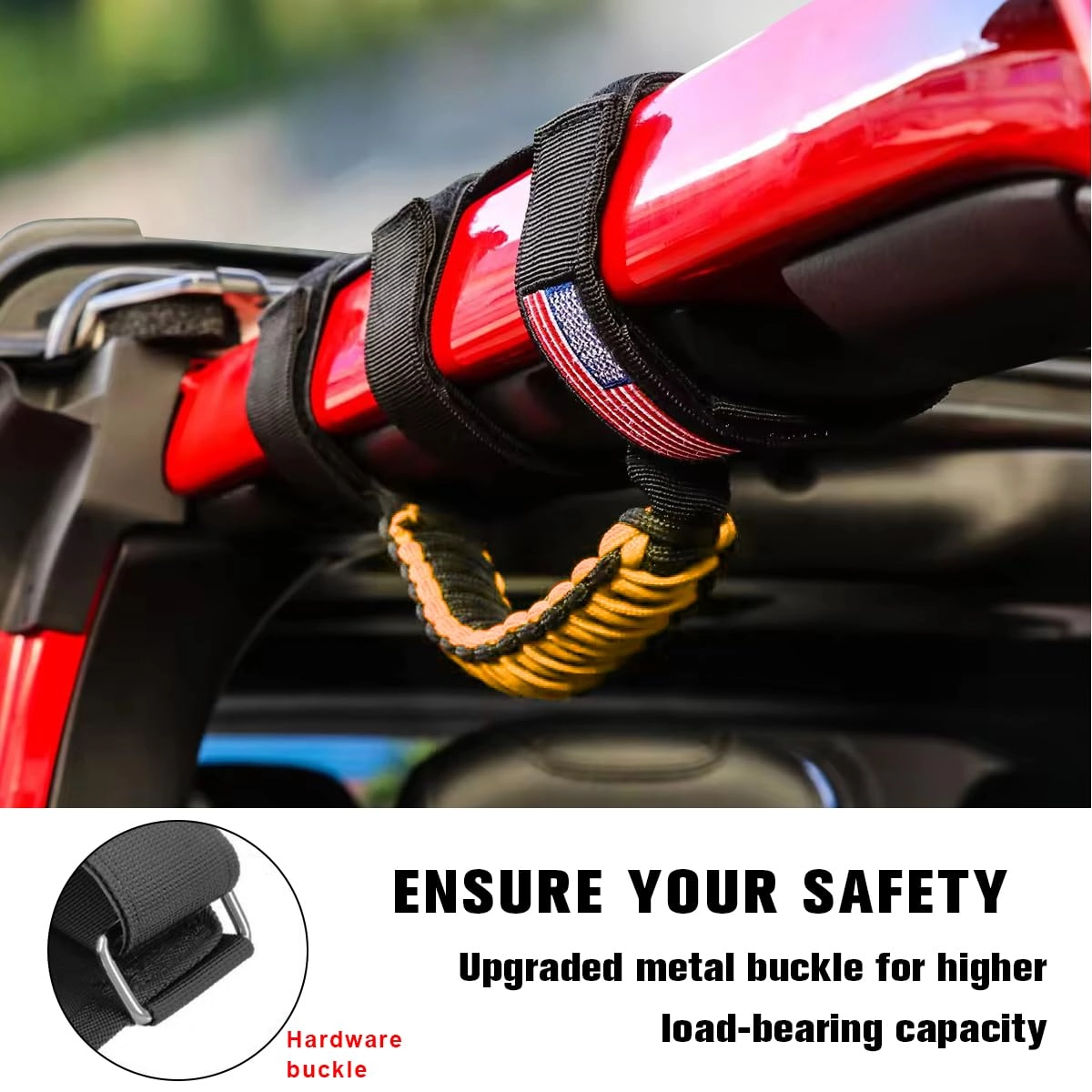 Roll Bar Grab Handles - 4PCS Orange