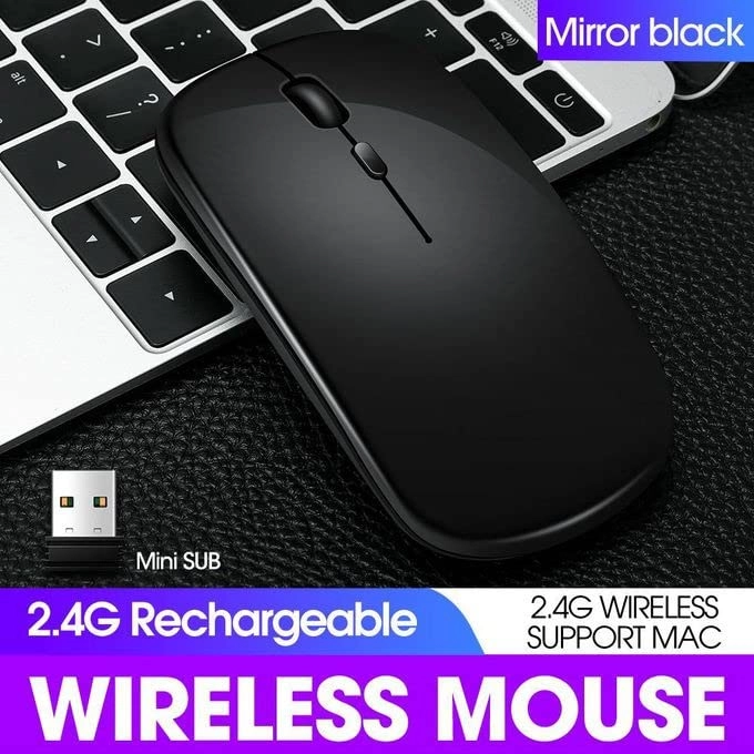 Slim Rechargeable Wireless Mouse - Wireless
