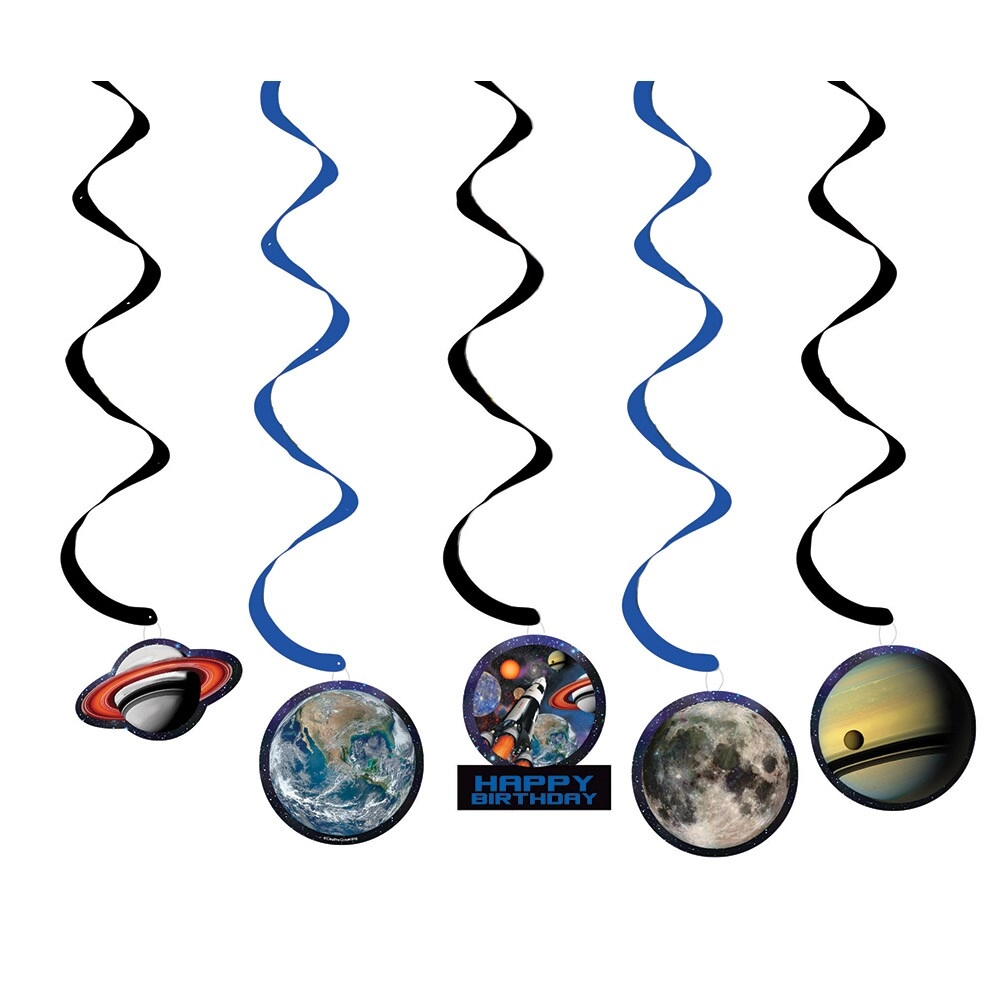 CREATIVE CONVERTING Space Blast Dizzy Danglers - 5 pcs