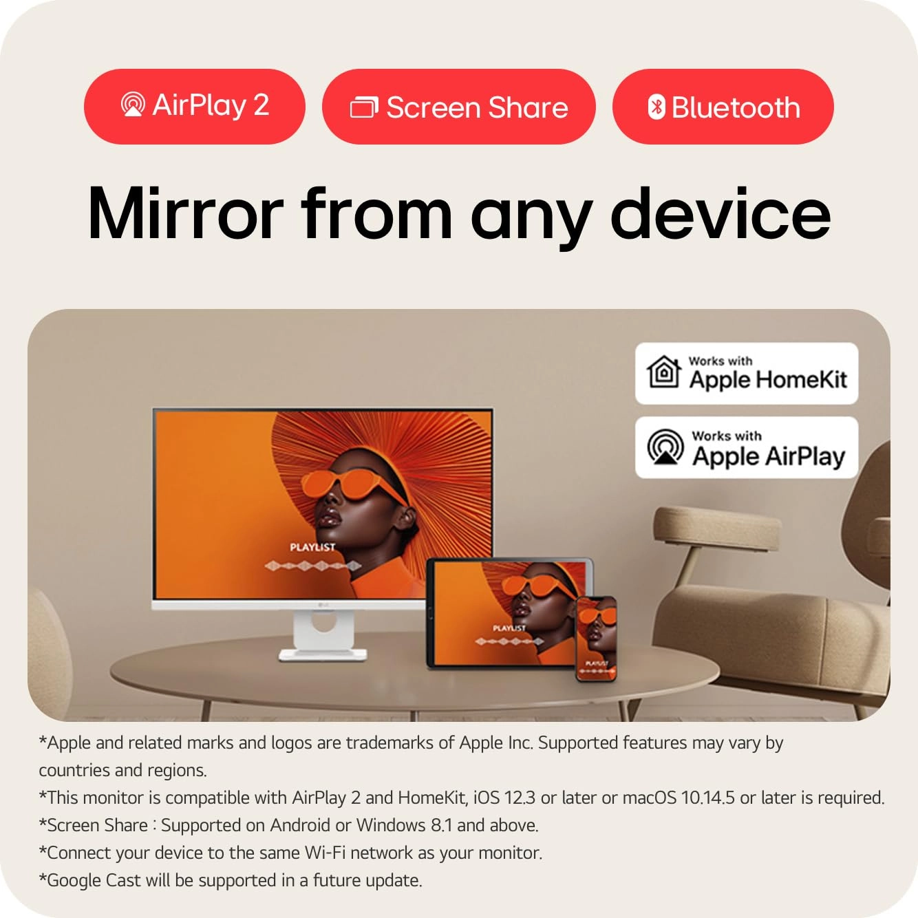 SMART Monitor - 27U731SA-W.AEK 27 inch 4K UHD