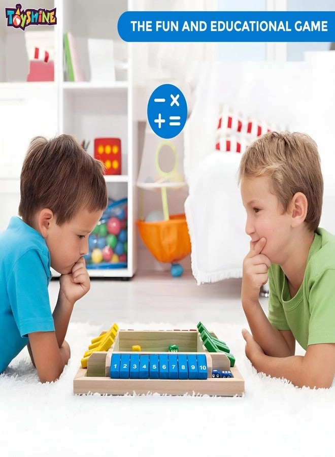 Shut The Box - Wooden 4 Dice