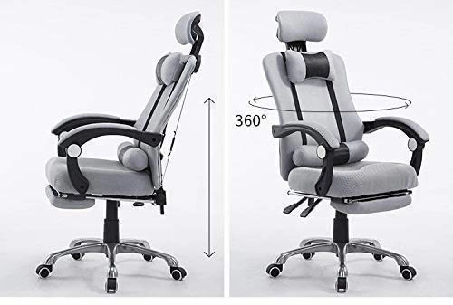 Desk Chair - PU Leather Brown High Back