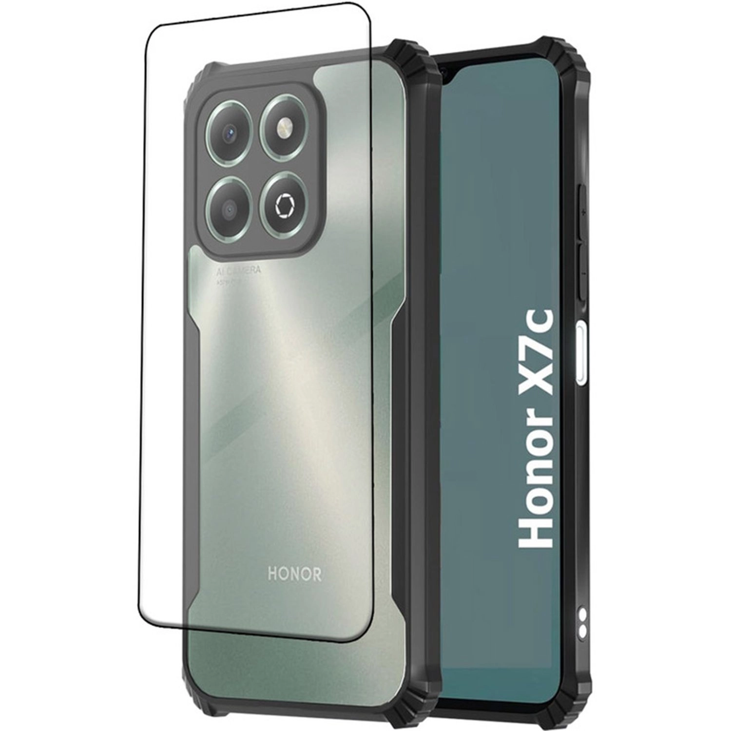glassology GMBHX7C Case Screen Protector for Honor X7c