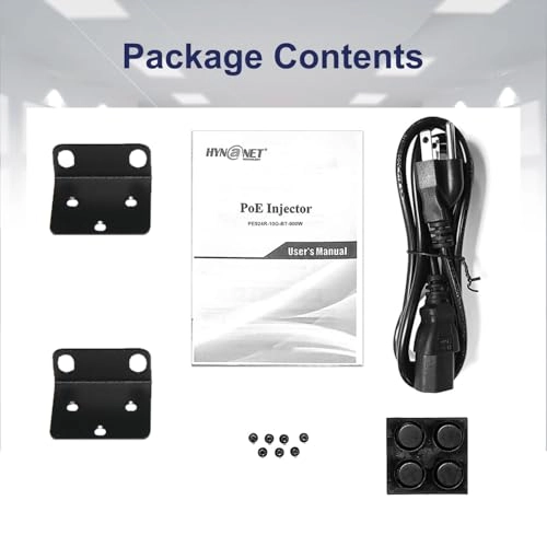 PE924R-10G-BT-900W - 90W 24 Ports IEEE802.3bt/at/af 10G 900W