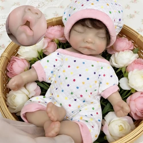 Reborn Baby Doll - 10 Inch Silicone Girl Ages 3+