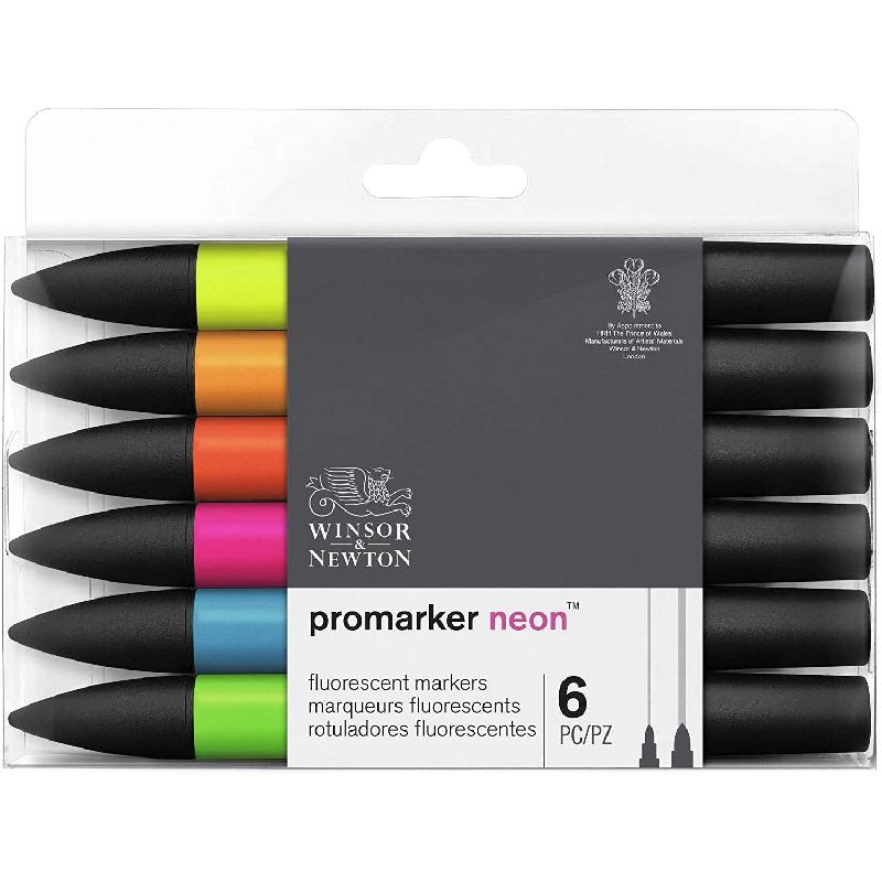Winsor & Newton ProMarker - 6 Colors Assorted Color