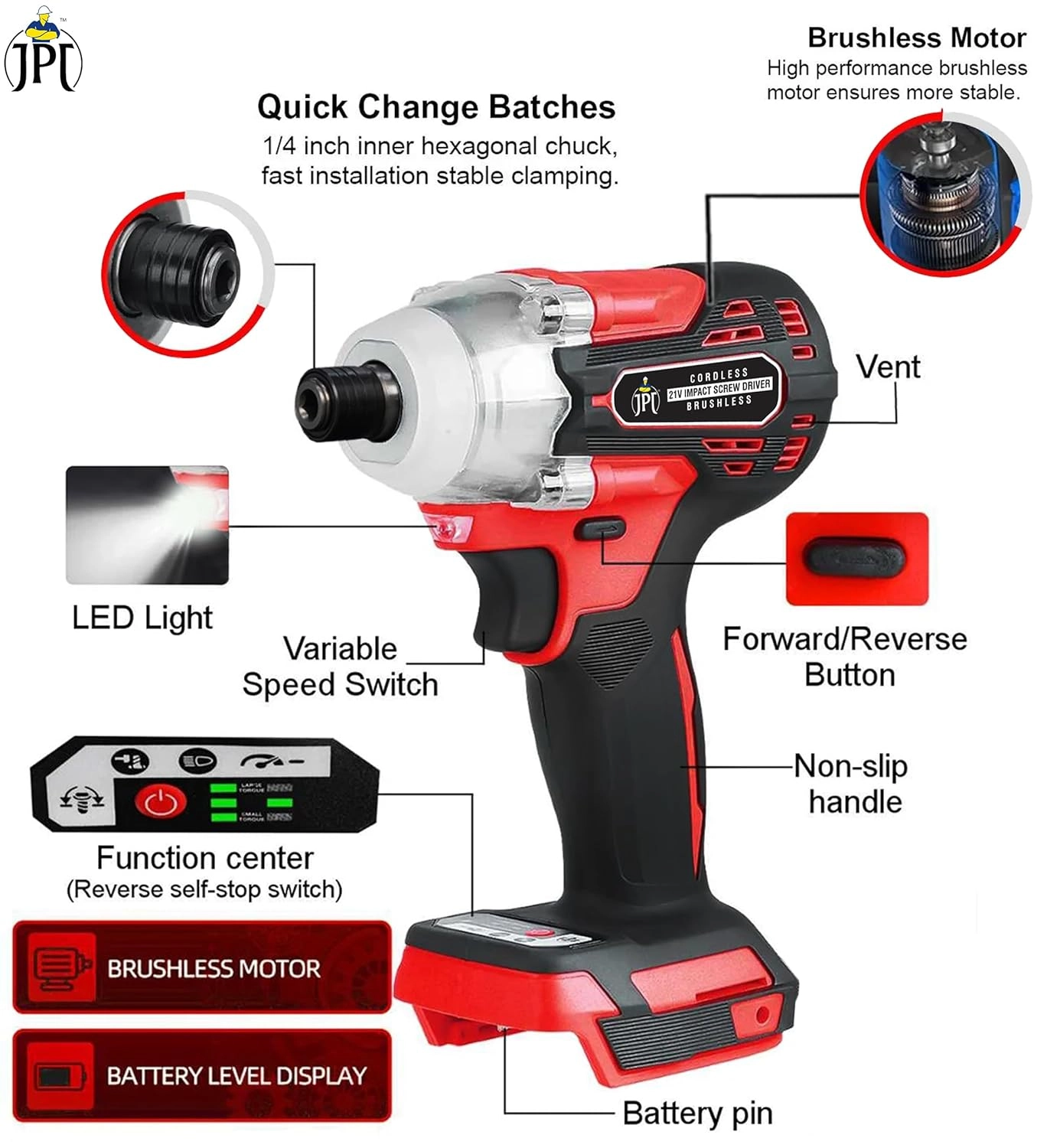 Cordless Impact Driver - 40Ah