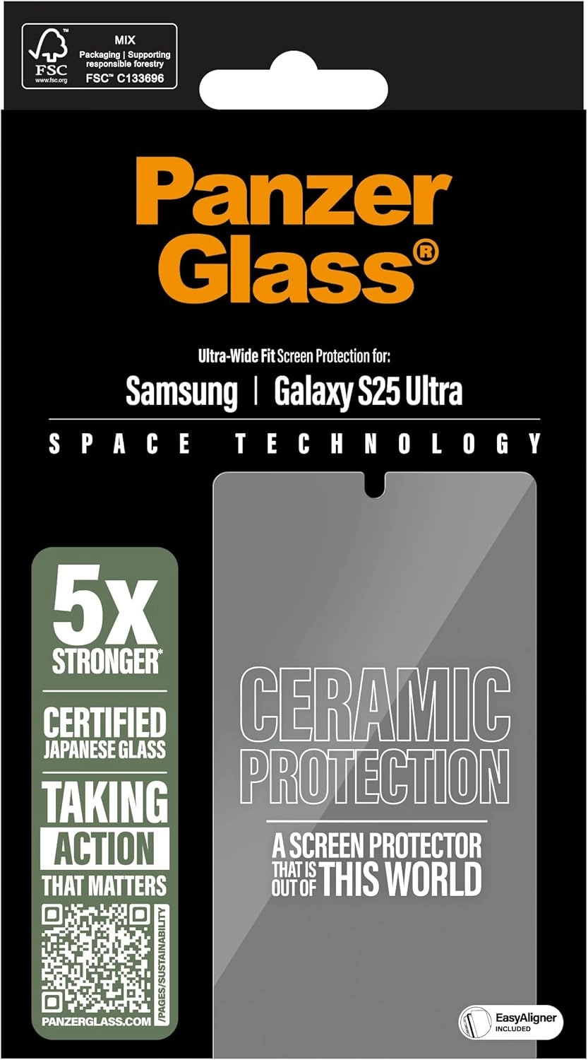 Ceramic Tempered Glass Screen Protector for Samsung Galaxy S25