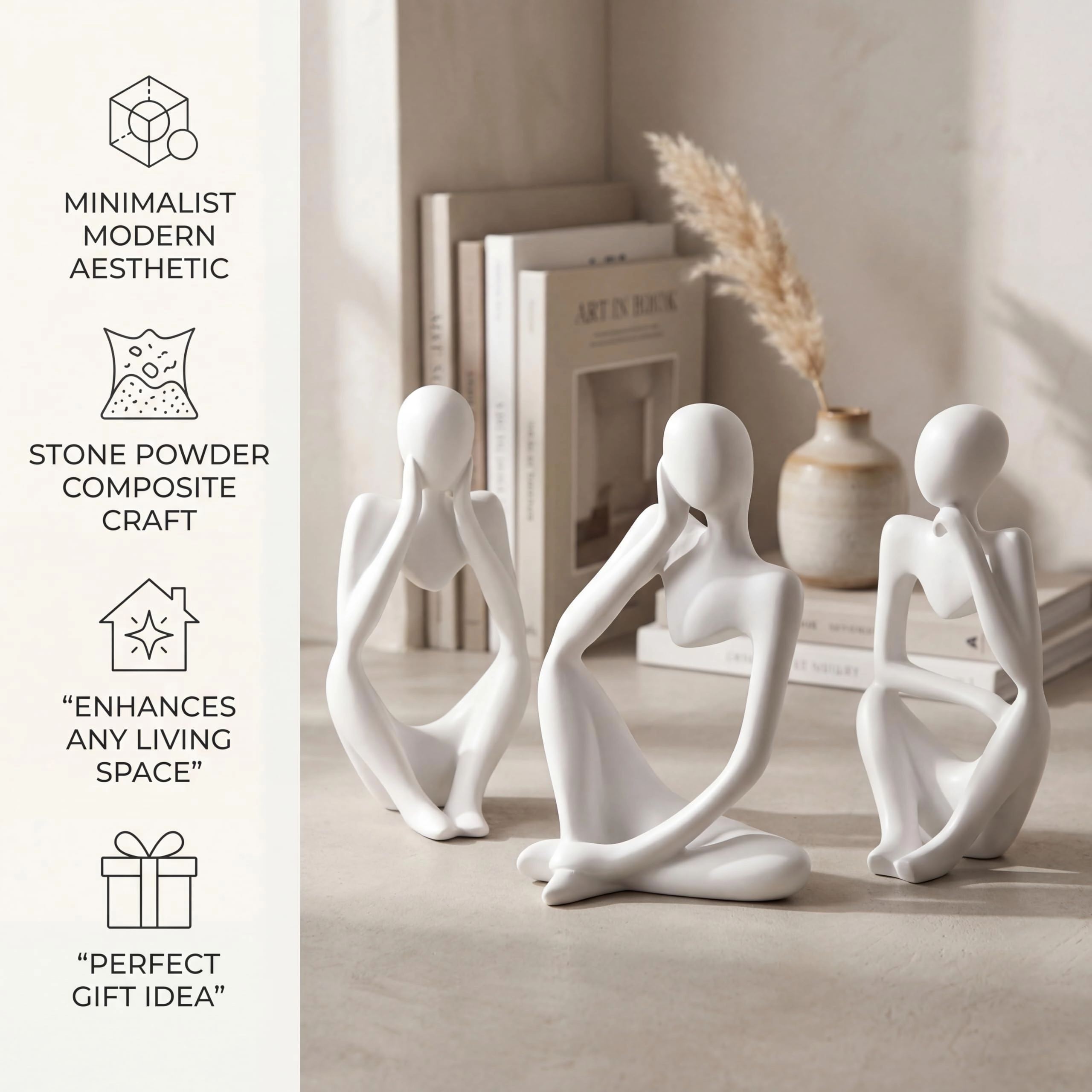 Thinker Statues - Artificial Stone