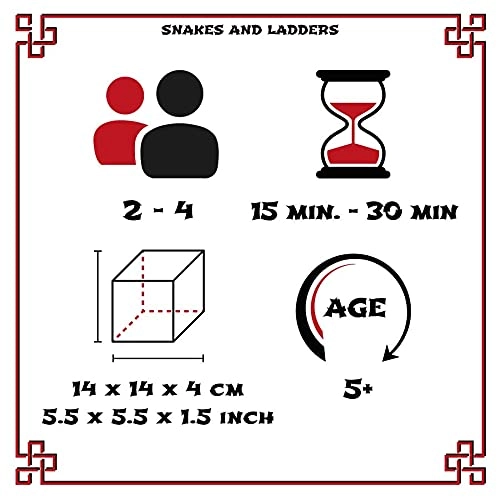 Snakes and Ladders - Wooden Travel Version