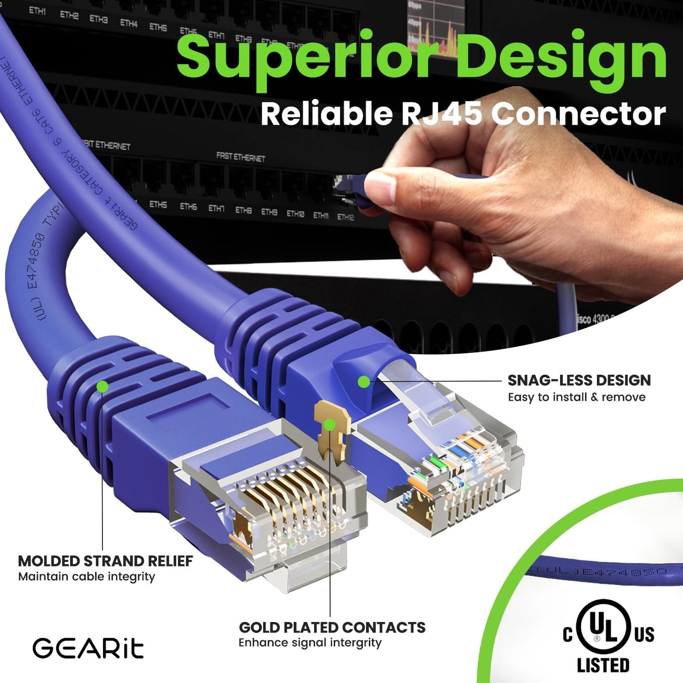 Cat 6 Ethernet Cable - 3 Feet