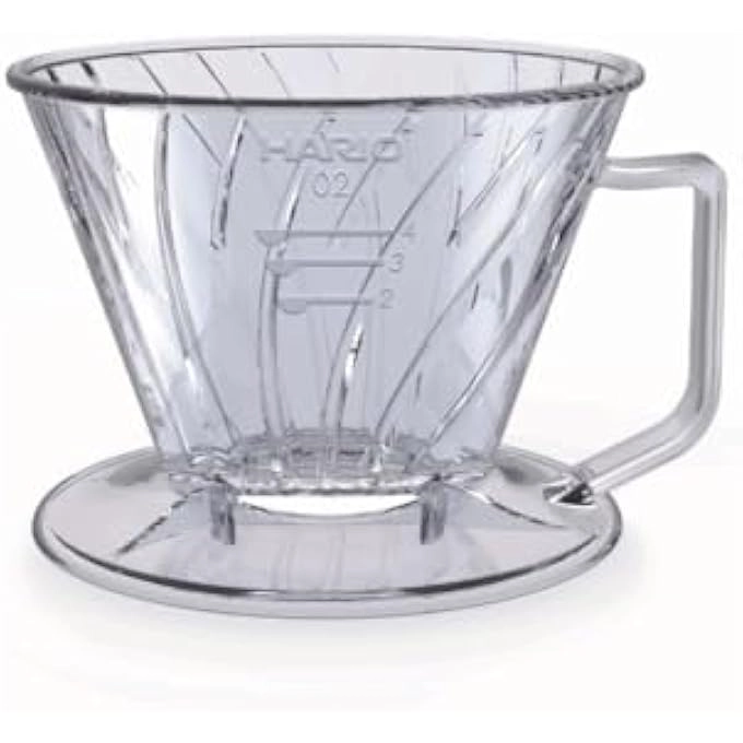 Hario Pegasus Flat Bottom Dripper - Size 02 Clear