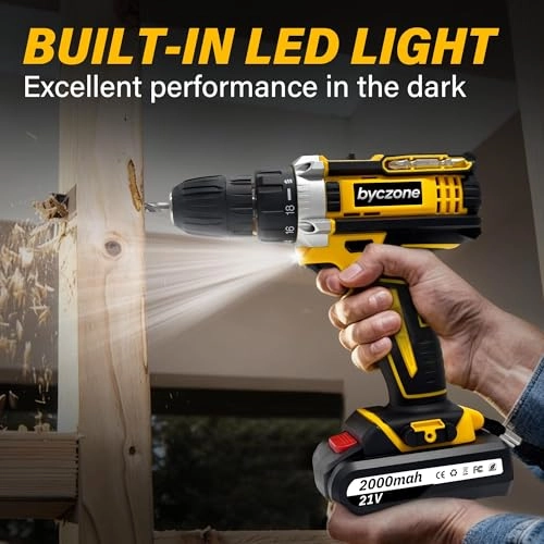 Cordless Drill Set - 2 x 2000mAh