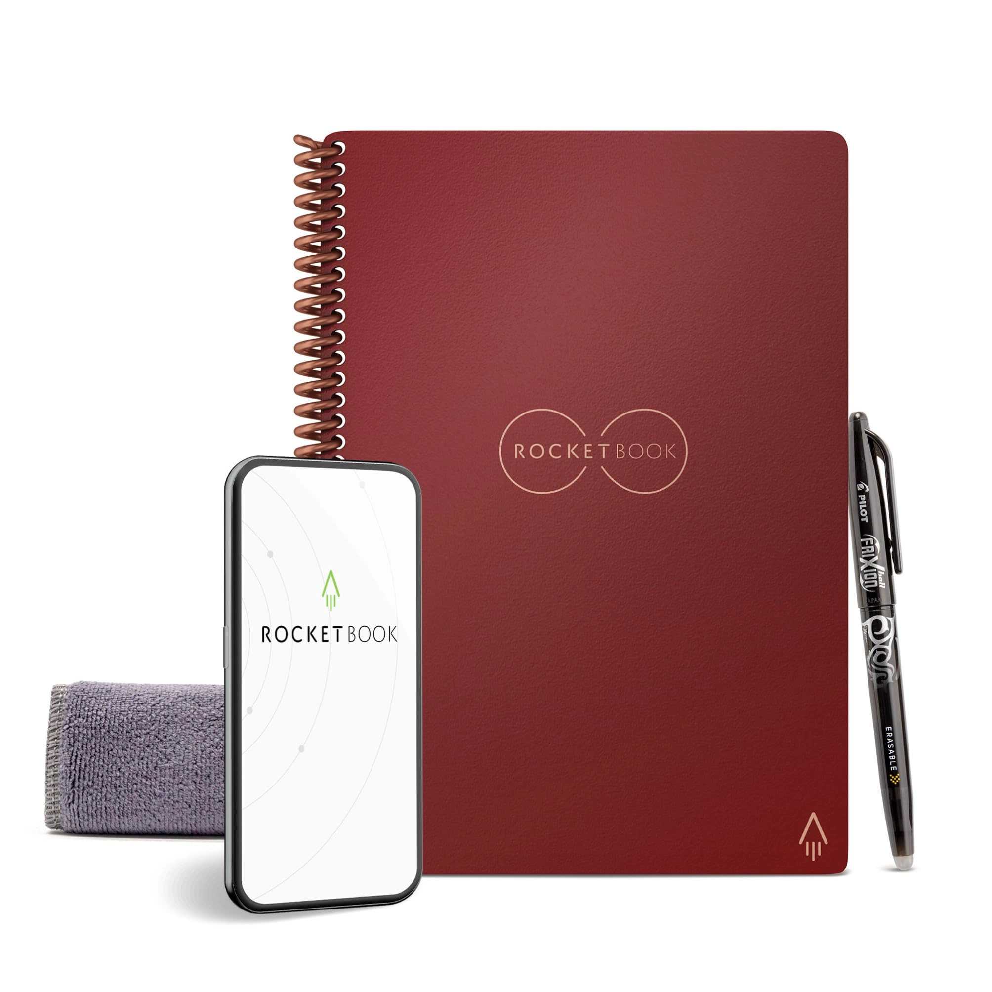 Trademark Innovations Smart Reusable Dot-Grid Notebook Executive Spiral - Dotted 36 Pages