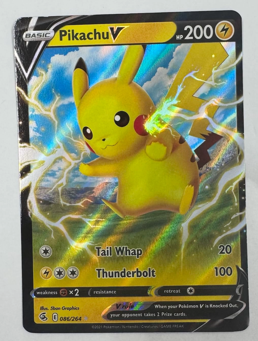 Pokemon USA, Inc. Pikachu V - 086/264 - Fusion Strike