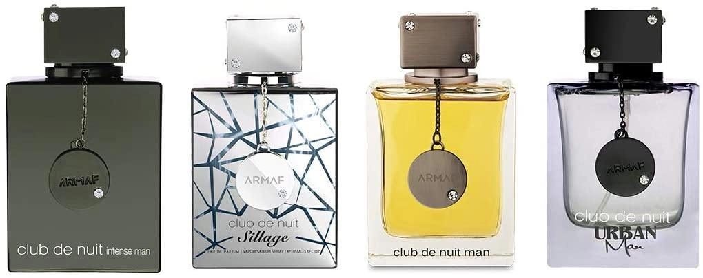 Sterling Perfumes Club De Nuit Intense Eau de Toilette 105ml + Club De Nuit Sillage Eau de Toilette 105ml + Club De Nuit Urban Eau de Toilette 105ml + Club De Nuit Man Eau de Toilette 105ml