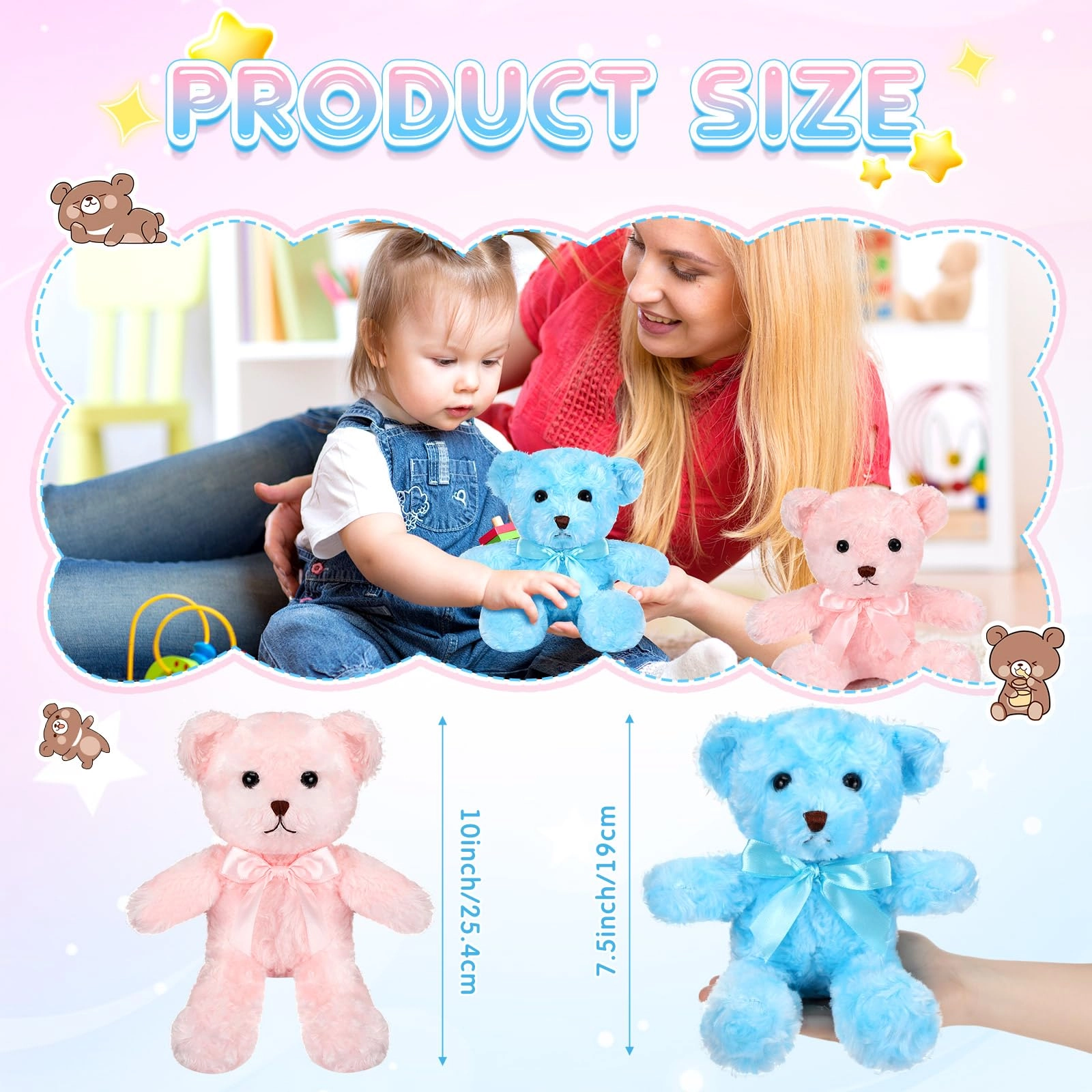 Bear - 24 Pcs 10 inches