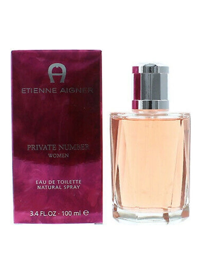 Private Number Eau de Toilette 100 ml